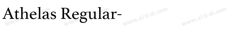 Athelas Regular字体转换